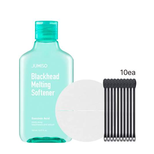 Blackhead Melting Softener & Cotton Pad & 10 pieces dual extractor Set