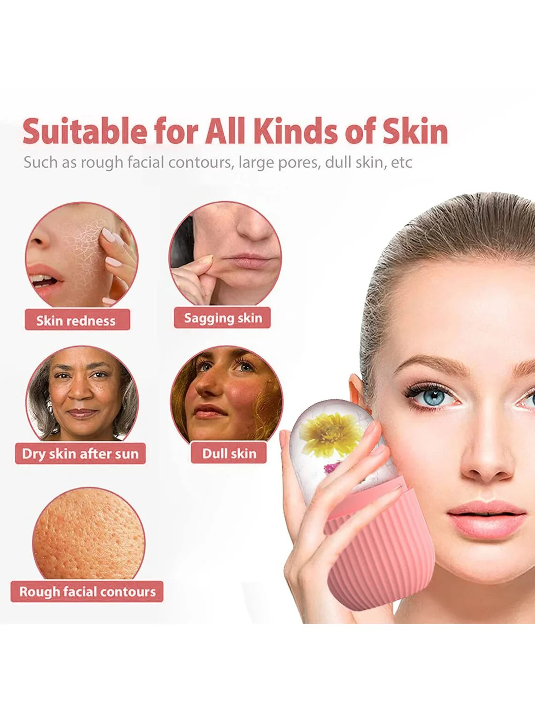 Facial Massage Ice Tray