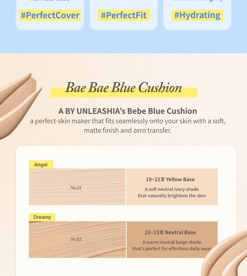 A by Unleashia Bae Bae Blue Cushion 6g 2 Colors