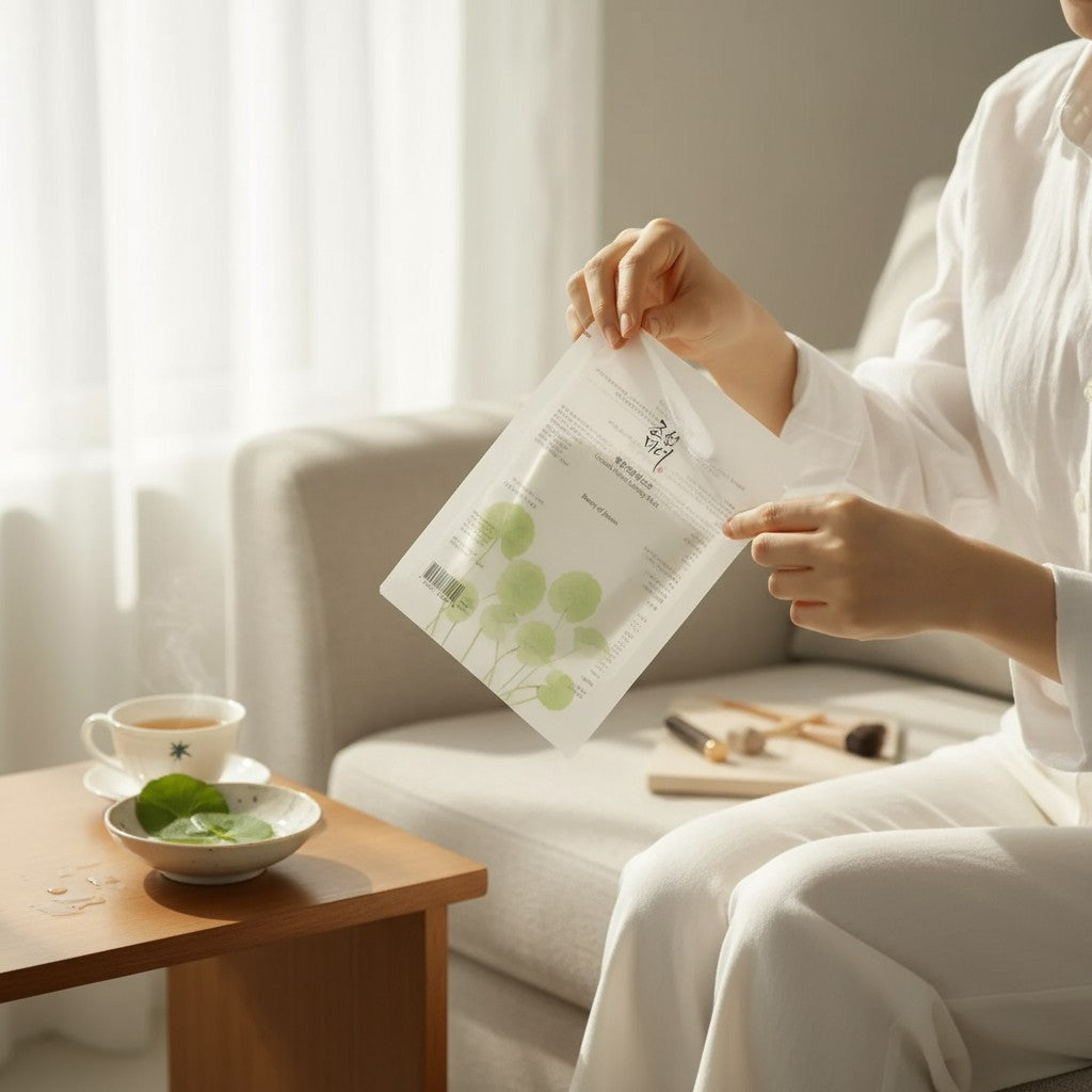 Centella asiatica calming mask