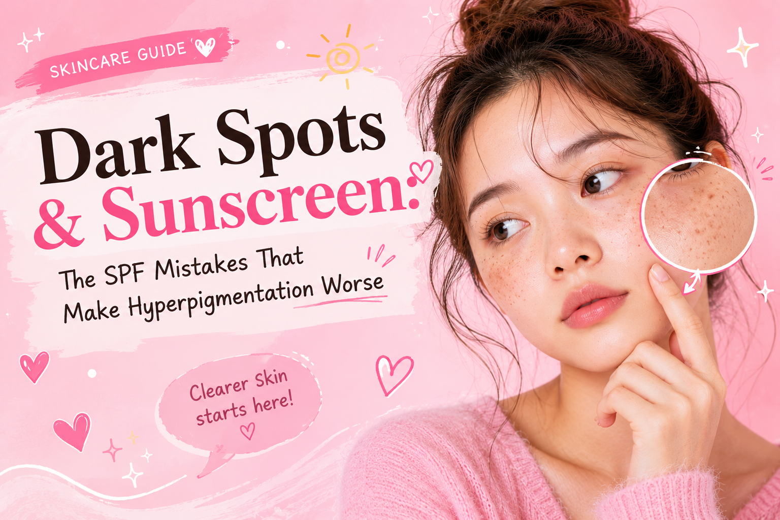 Dark Spots & Sunscreen: The SPF Mistakes That Make Hyperpigmentation Worse