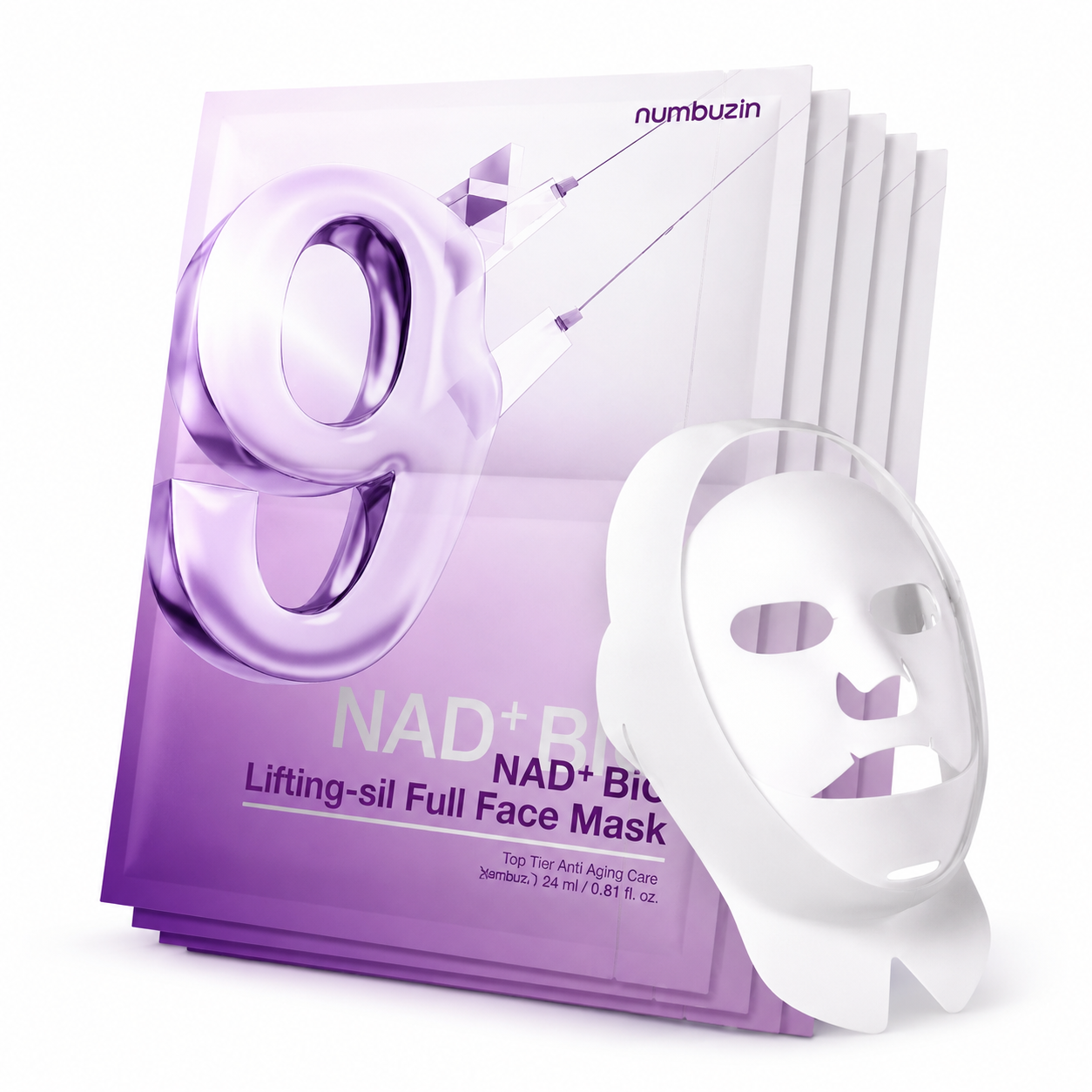 No.9 NAD+ Bio Lifting-sil Full Face Mask Set