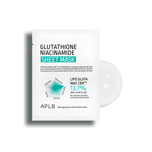 GLUTATHIONE NIACINAMIDE SHEET MASK (25ML*1EA)