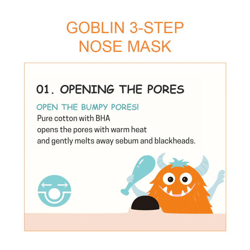 GOBLIN BLACKHEAD 3-STEP NOSE SHEET 2G