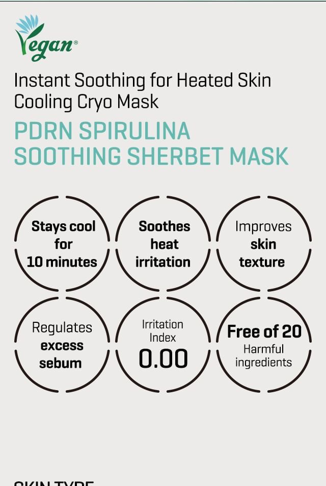 PDRN Spirulina Soothing Sherbet Mask Set