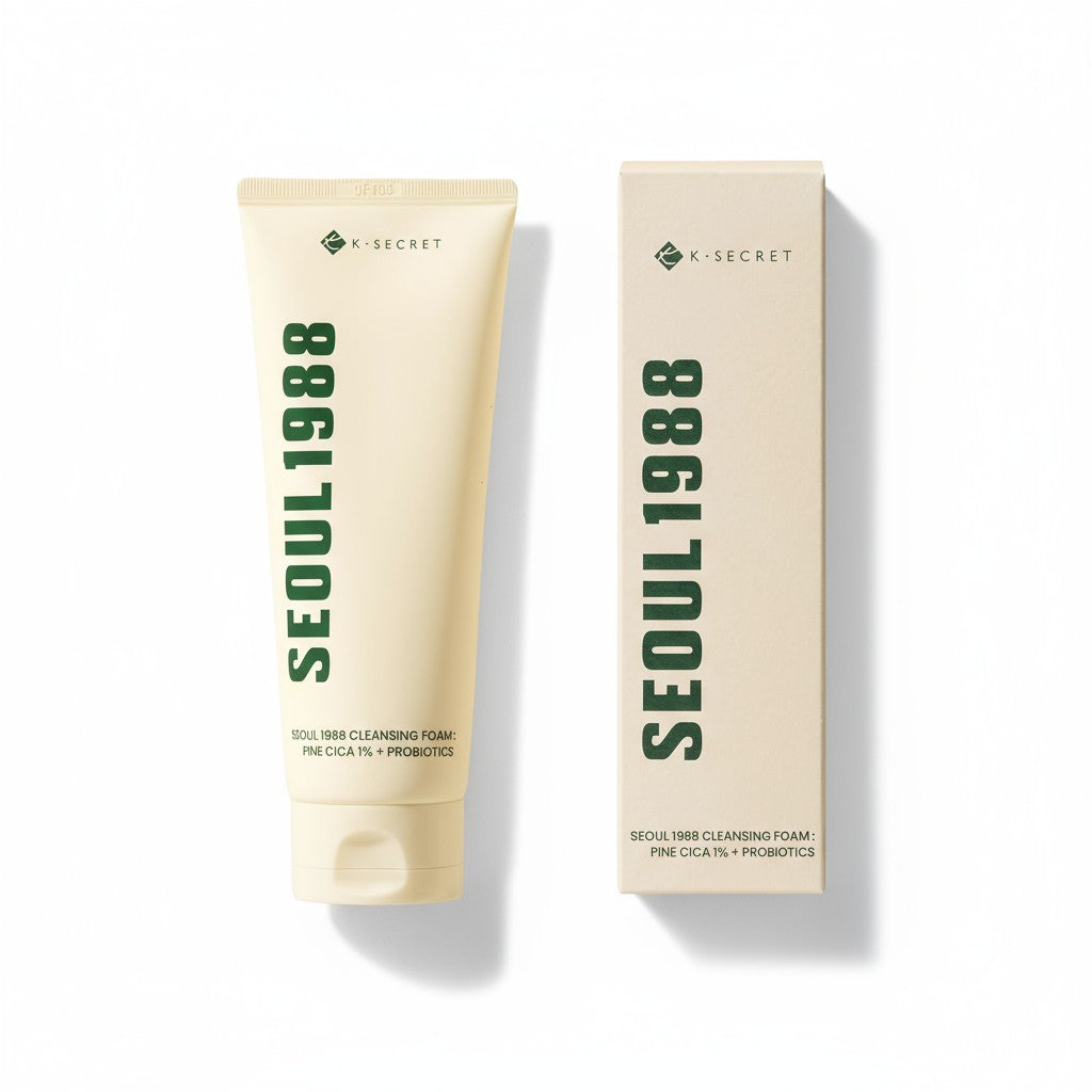 Seoul 1988 Cleansing Foam: Pine Cica 1% + Probiotics