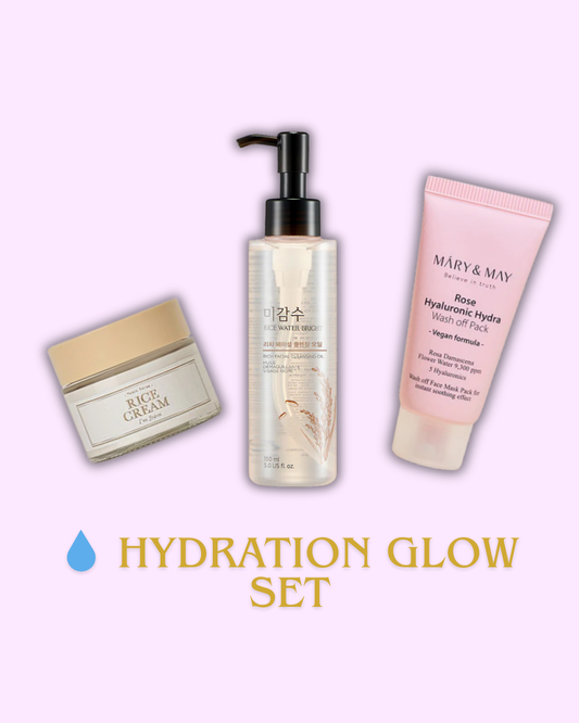 Rice & Rose Hydration Routine