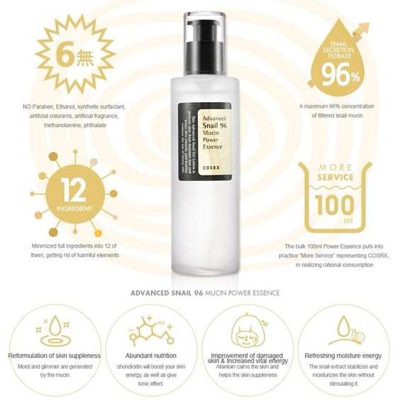 Advanced S n a i l 96 Mucin Power Essence